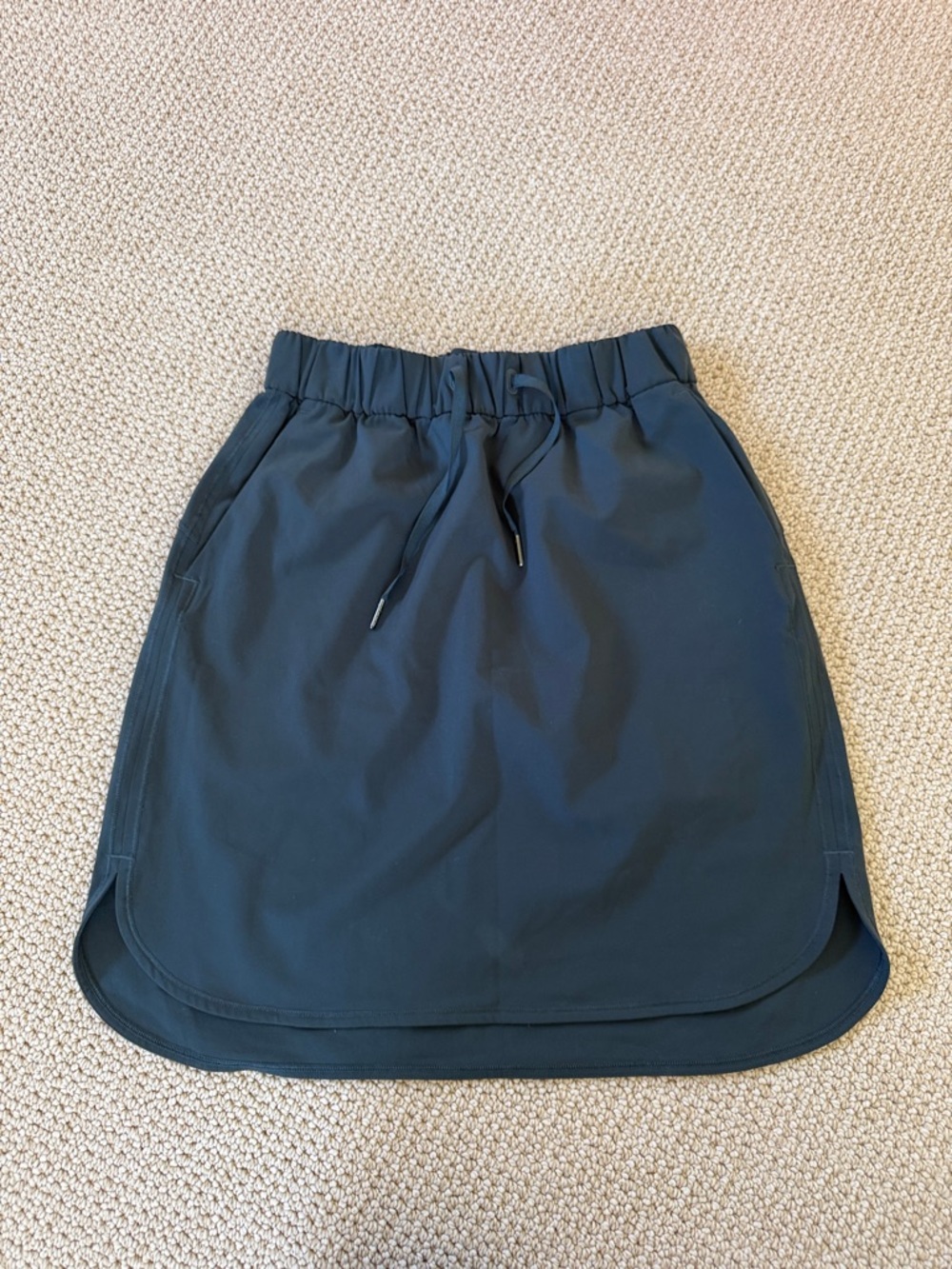 lululemon athletica Dark Teal Drawstring Mini Skirt